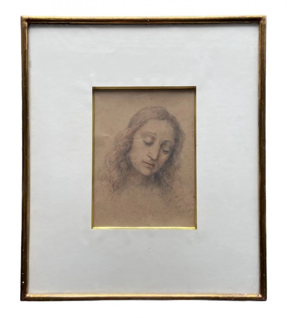 19th Century Italian Pastel Portrait, Signed (1 of 3)