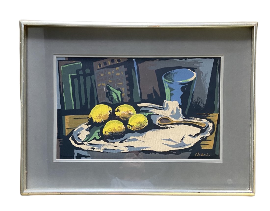 HANS OTTO BUTTERLIN (1900-1960, Germany) Limon Real: Serigraph on paper 27 x 20 in (framed)
