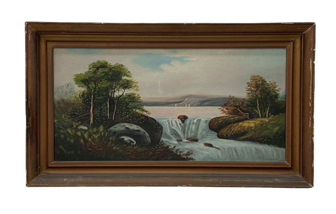Antique Hudson River School Painting, Signed (1 of 3)