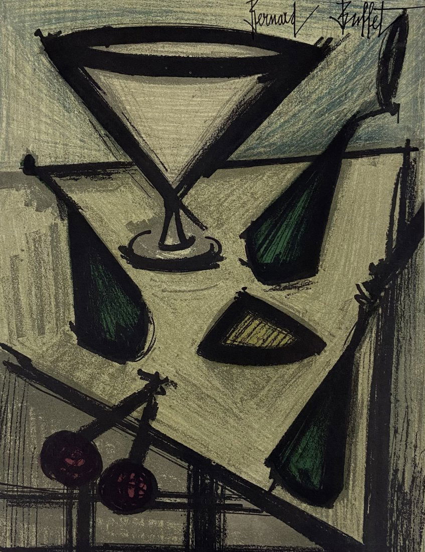 Vintage Bernard Buffet Compotier Lithograph (1 of 2)