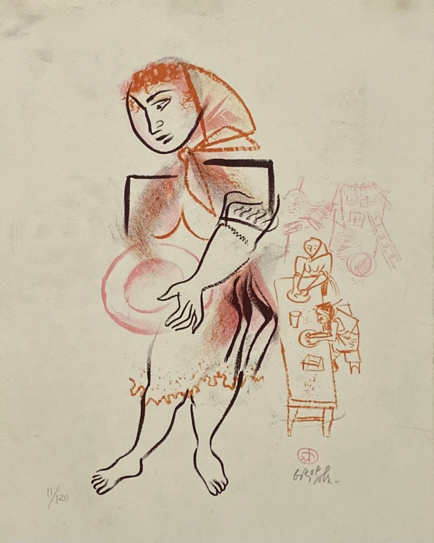 William Gropper, Pencil Signed Lithograph (1 of 3)