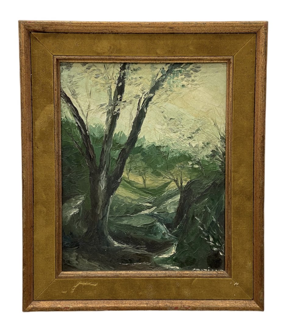 MARGARET GRAZIANO (20th c, American) Impressionist: Oil on board 10 x 8 in, 13 1/2 x 11 1/2 in (framed)