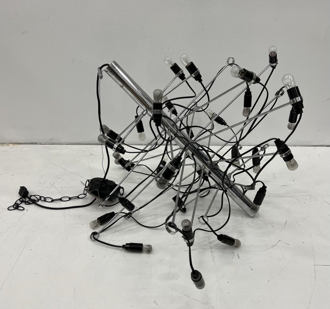 FLOSS Chrome Chandilier: 29 x 35 in