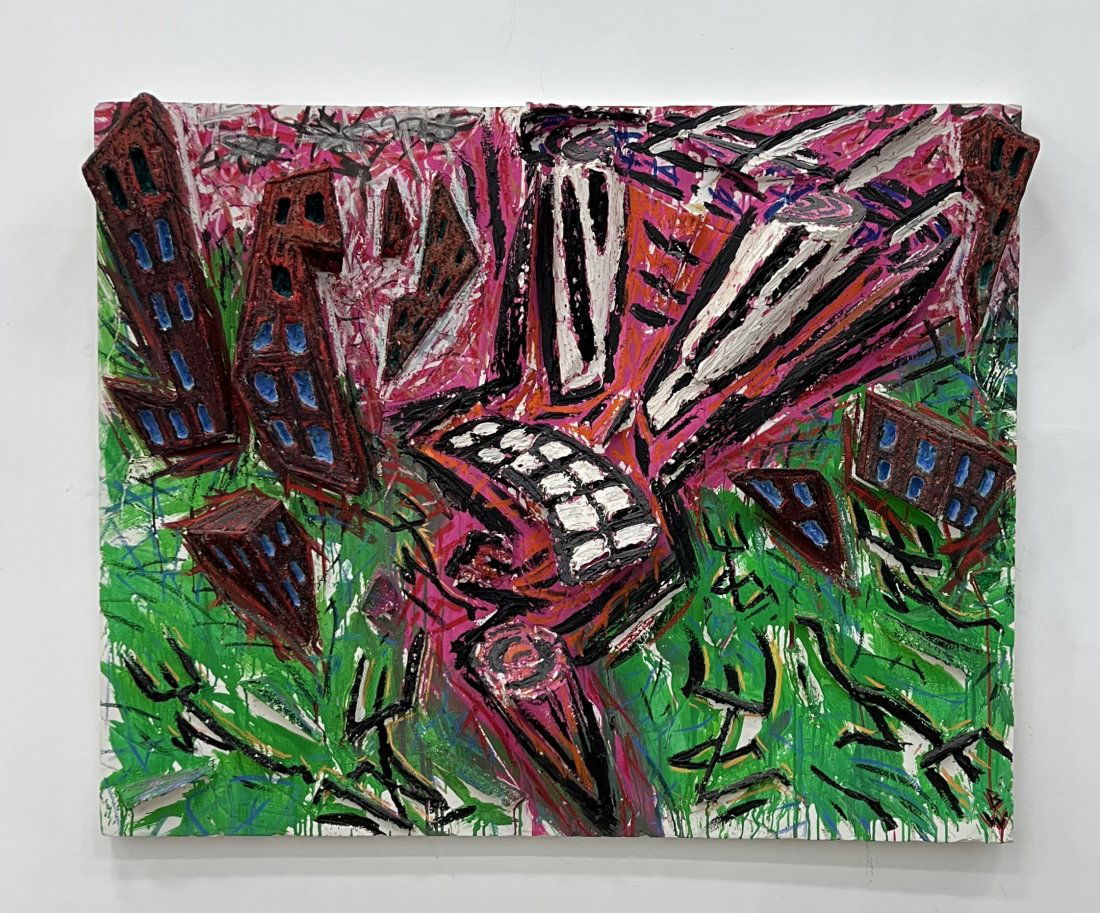 BRUCE WALL (b. 1954, Texas) "Head City" (1 of 6)