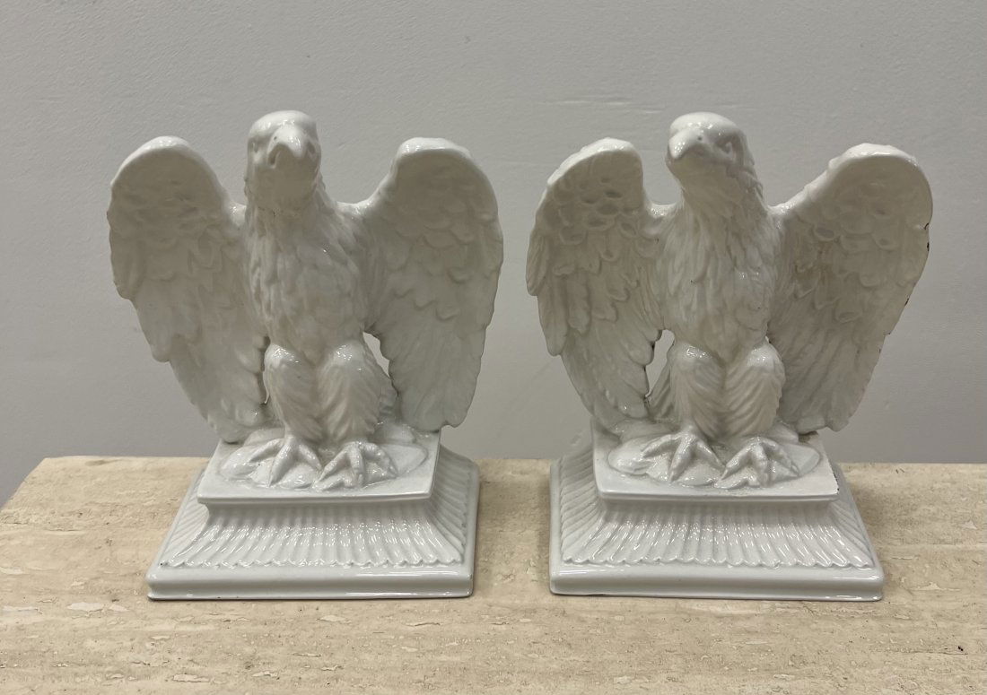 Vintage Pair Of Porcelain Eagle Bookends (1 of 5)