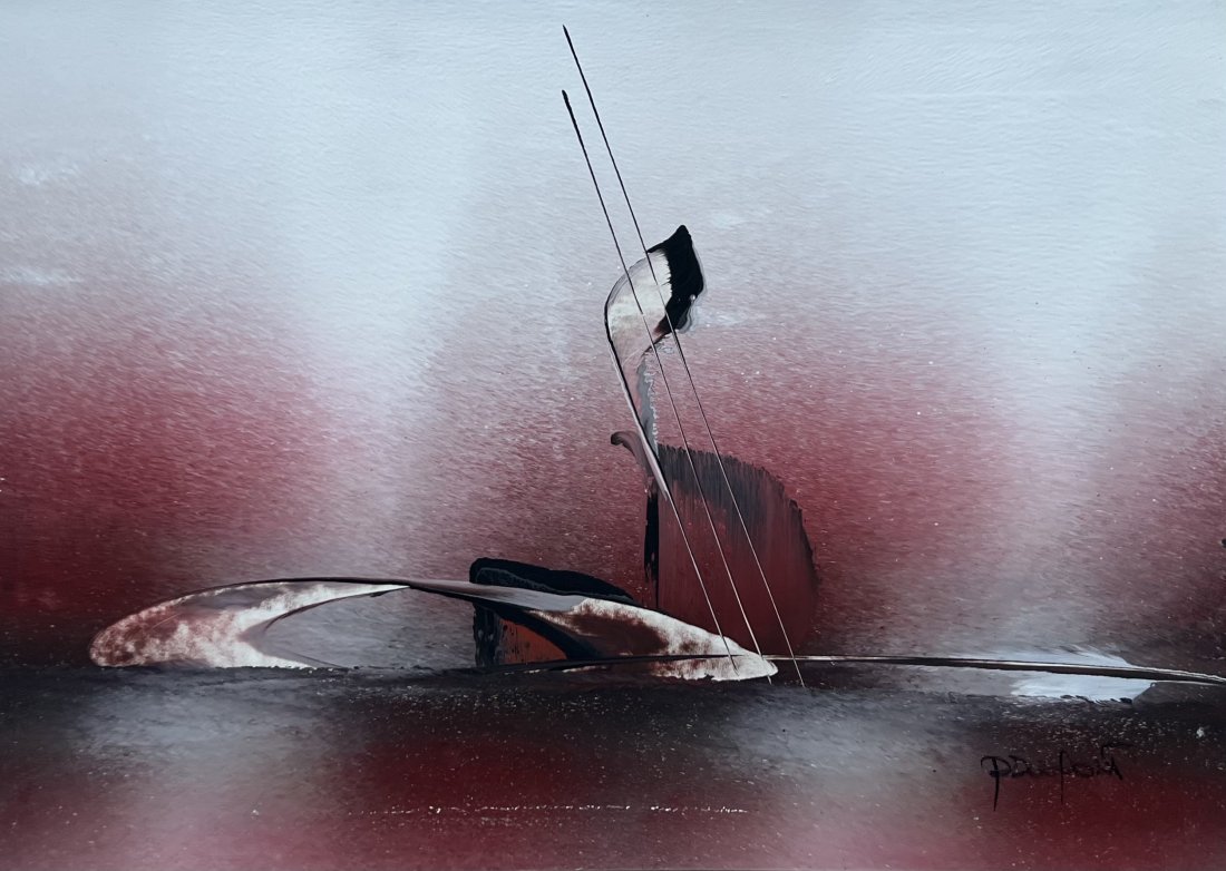 FABIO PACE (20th c, Brazil) Abstract: 17 1/2 x 12 1/2 in
