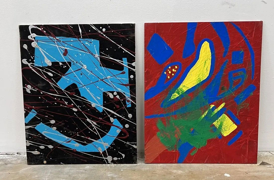 Pair Of Abstract Expressionist Paintings (1 of 2)