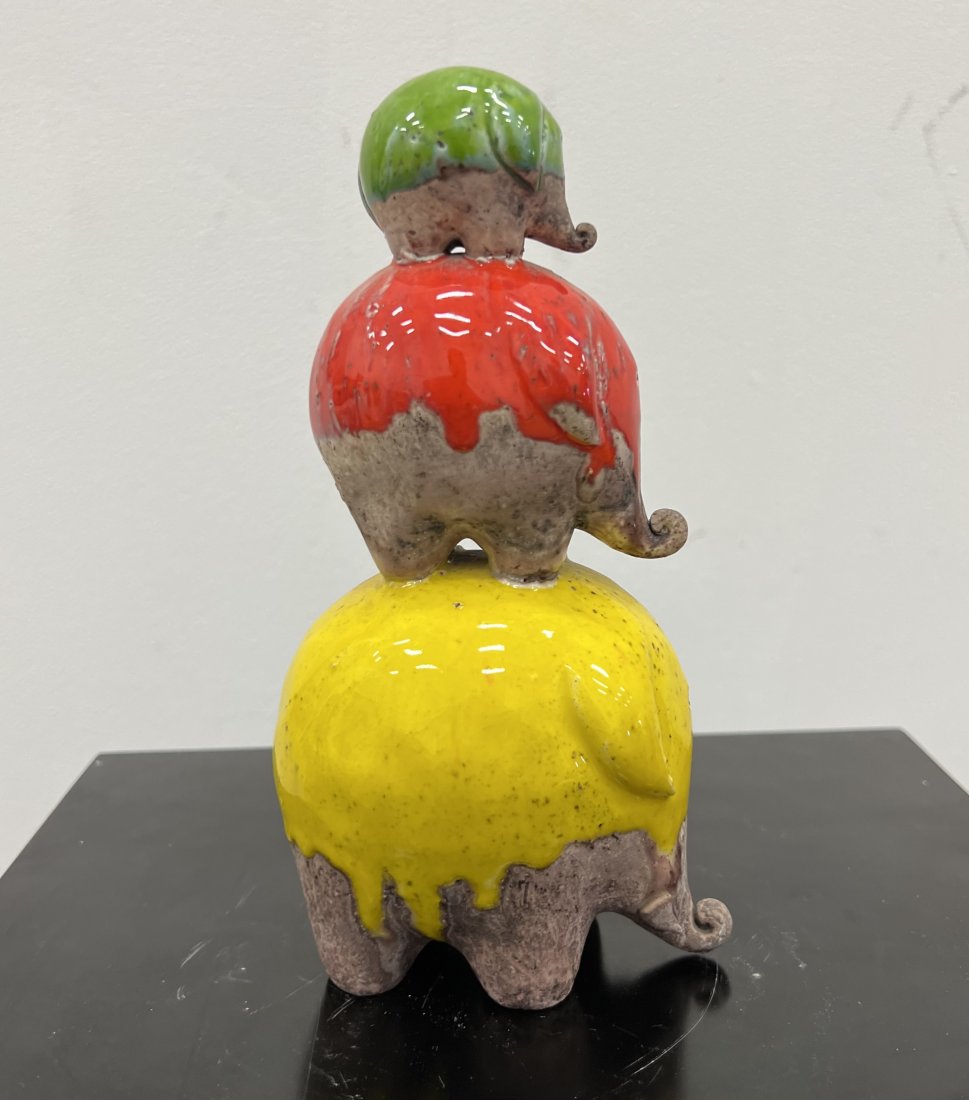 GLI ETRUSCHI, Italian Elephants Sculpture (1 of 2)