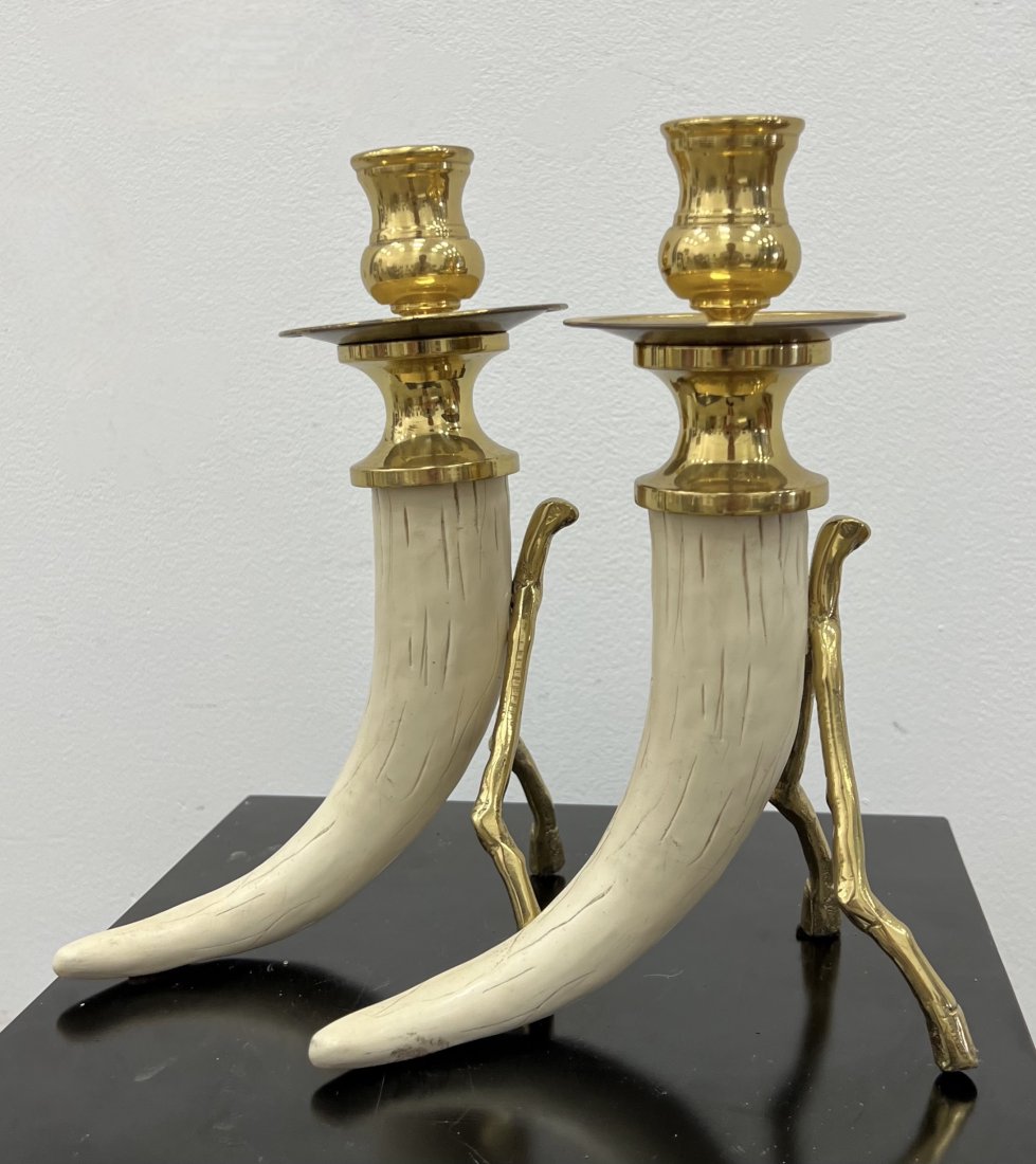 Mid-Century Horn Candle Holders (1 of 3)