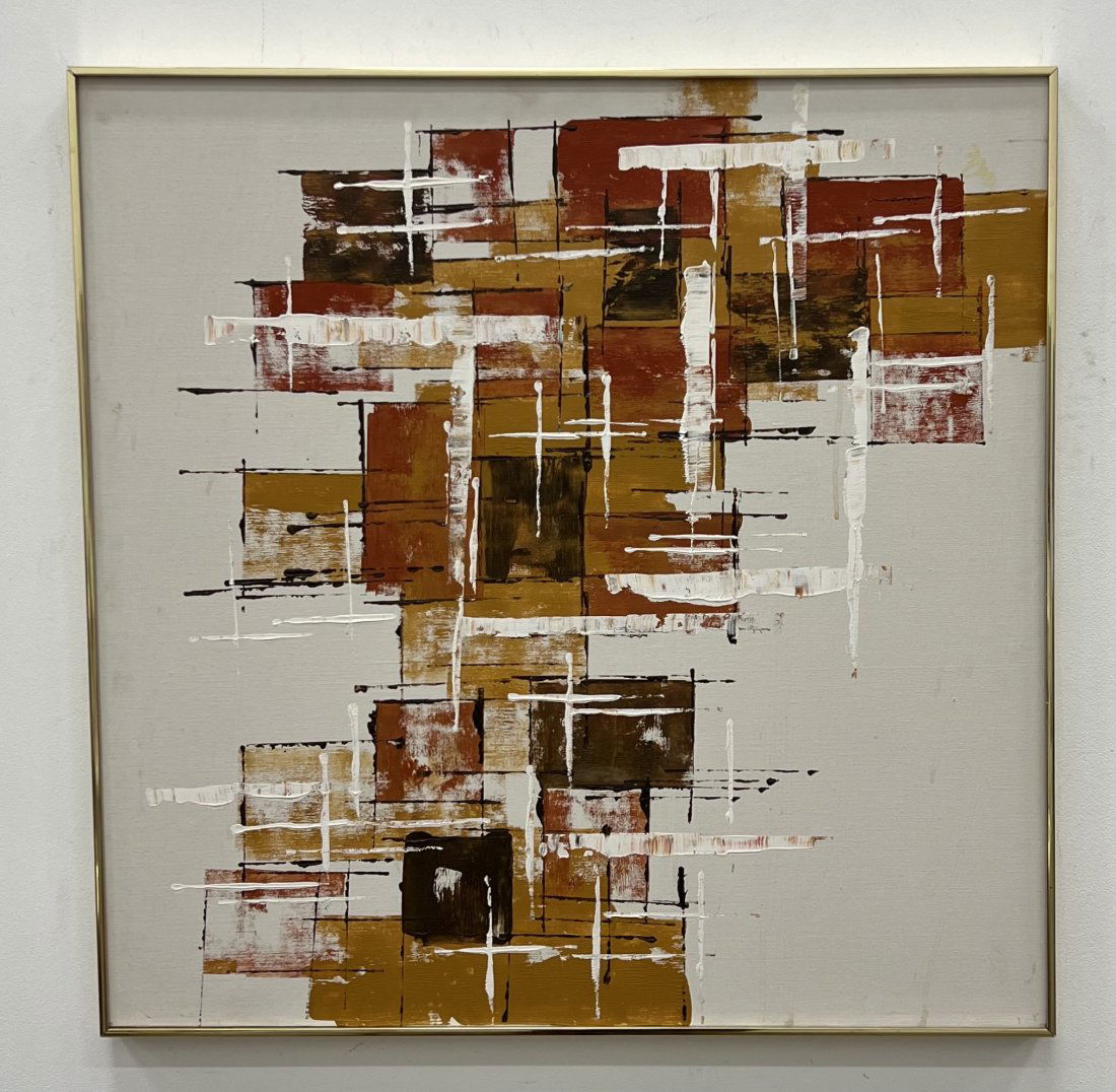 Mid-Century Modern Abstract, Illegible Signature (1 of 2)