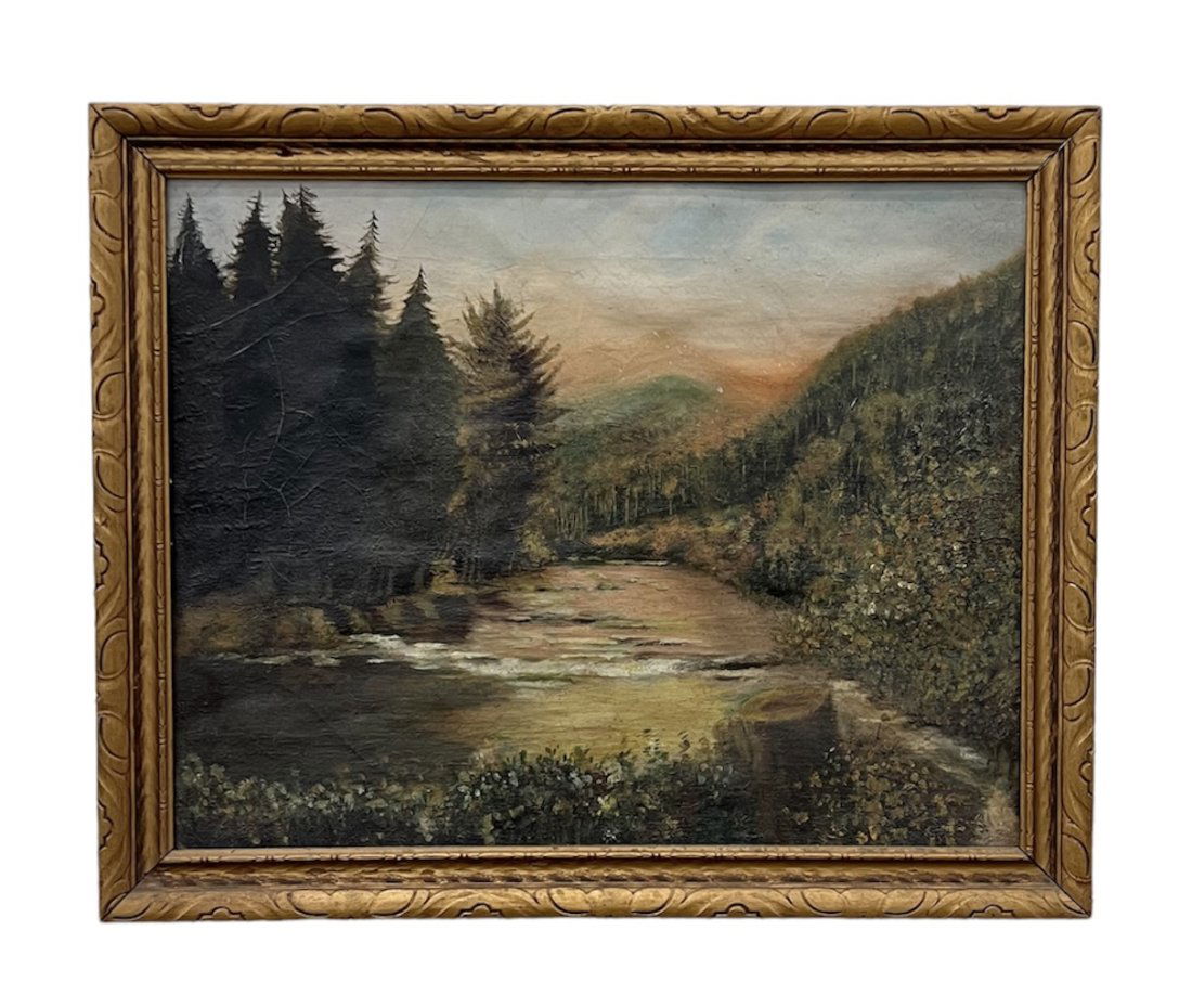 Hudson River School Impressionist Adirondack Landscape (1 of 5)