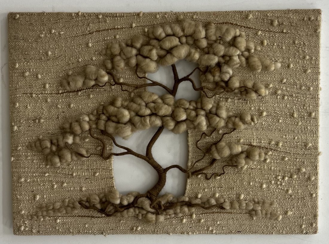 Dreaming Tree Modernist Wall Tapestry: 44 x 32 in