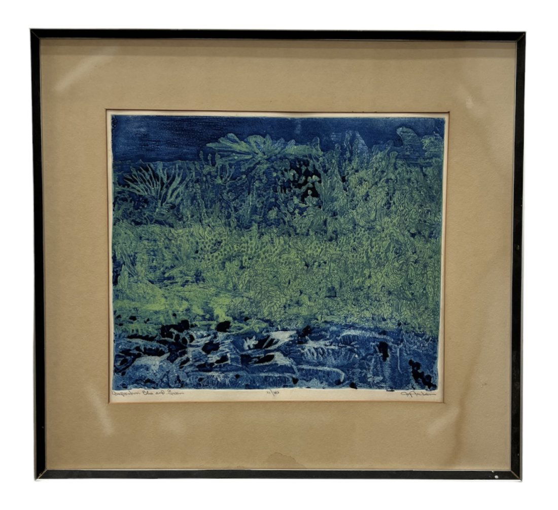 JOY JACKSON (20th c, Indianapolis) Modernist Landscape (1 of 3)