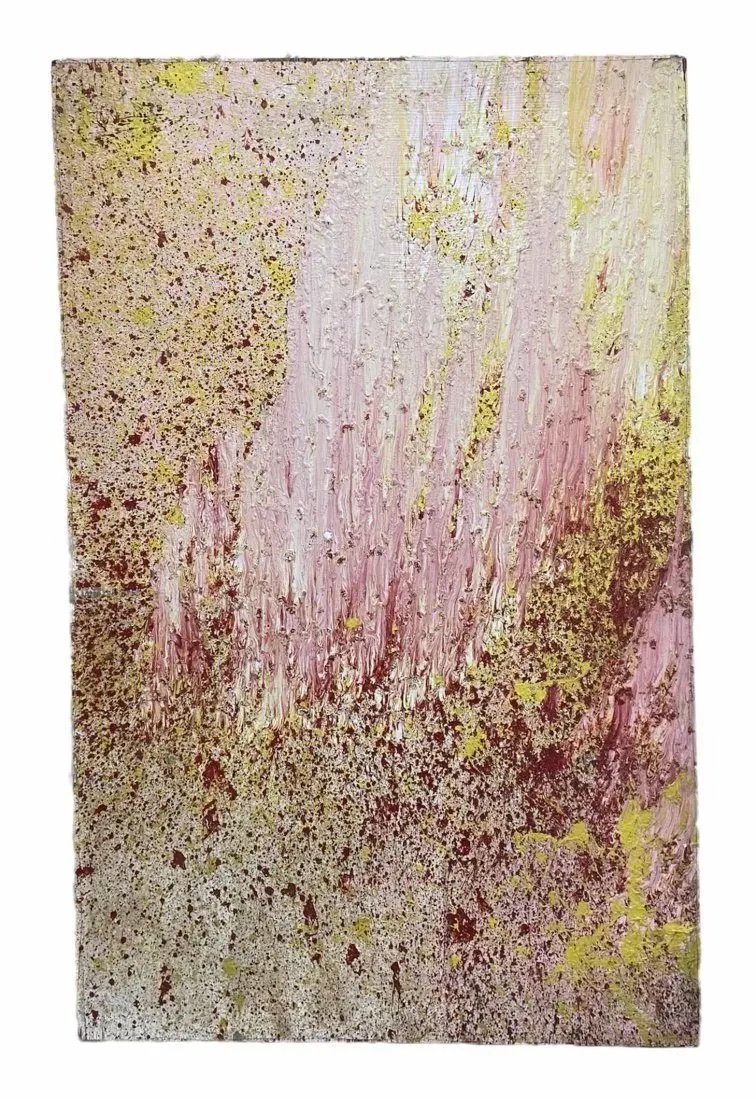 Prince Jurgen Von Anhalt German (1942-2008) Abstract: 66 x 42 in. Oil on wood. WILL NEED SHIPPER