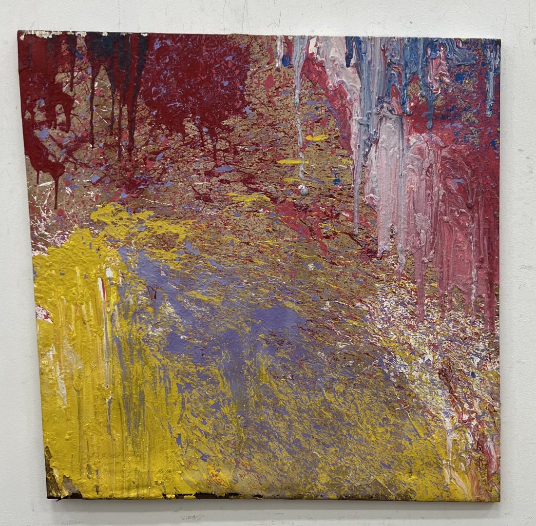 Prince Jurgen Von Anhalt German (1942-2008) Abstract: Oil on canvas 36 x 36 in