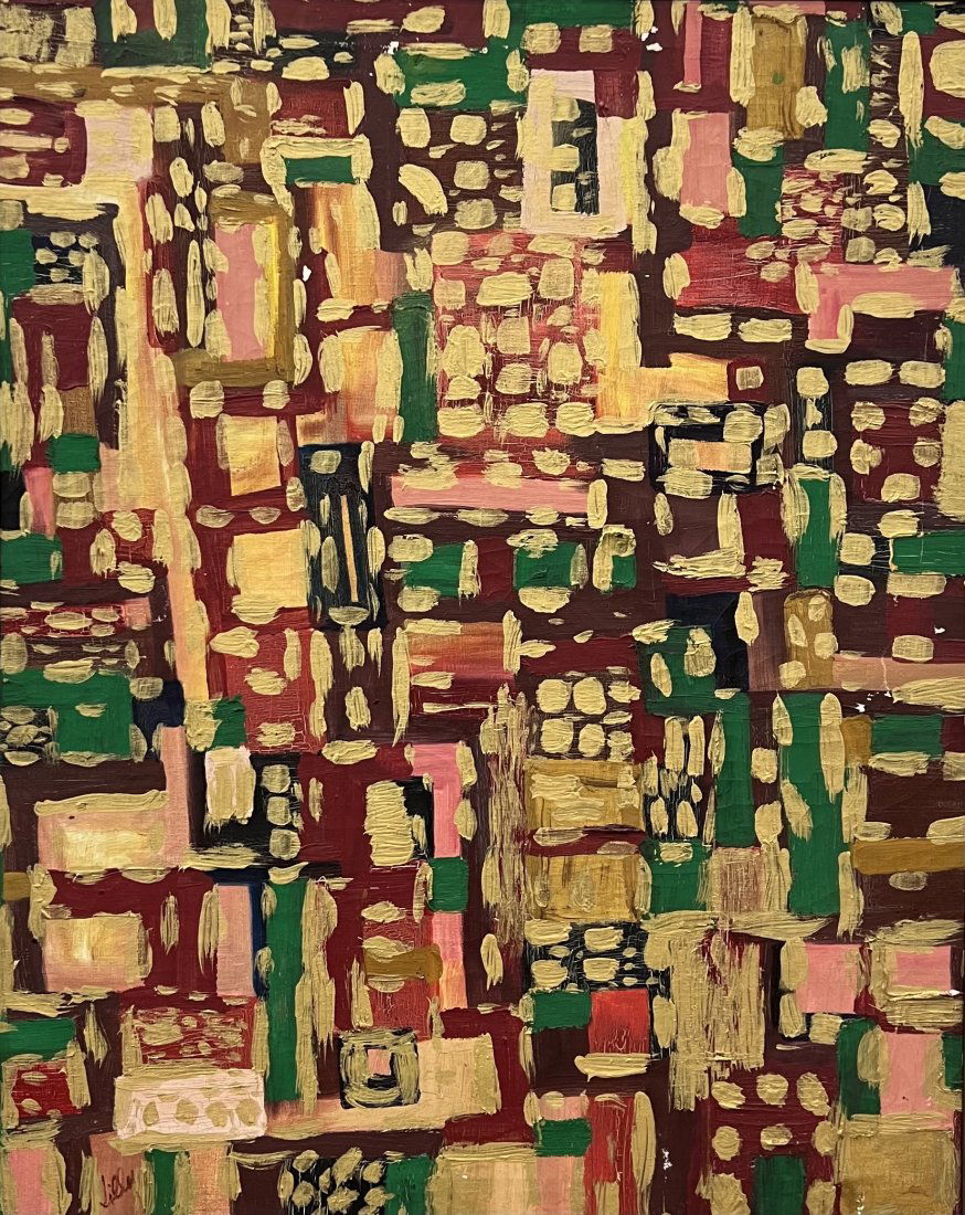 Mid-Century Modern Abstract Expressionist Painting, Signed (1 of 4)