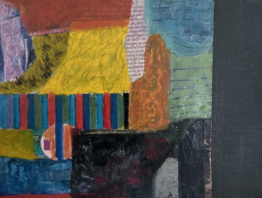 FELIX BRONNER (20th c, Connecticut) Abstract Collage (1 of 3)