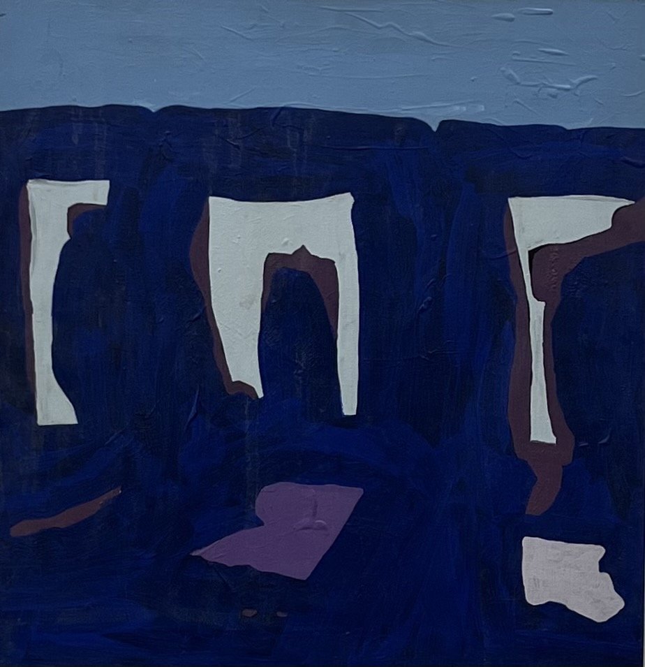ELIZABETH BLUMENTHAL (20th c, American)  Stone Henge 1979 (1 of 3)