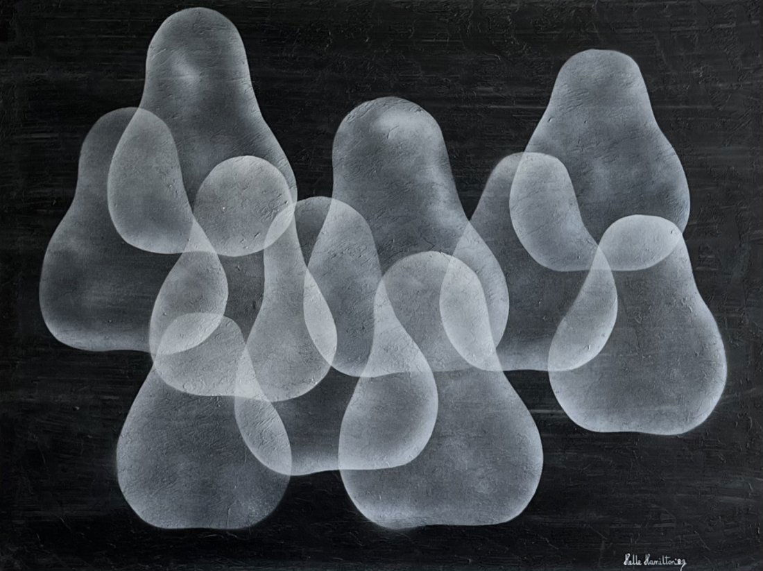 HELLE HAMILTON (20th c, Denmark) Op Art Abstract (1 of 4)