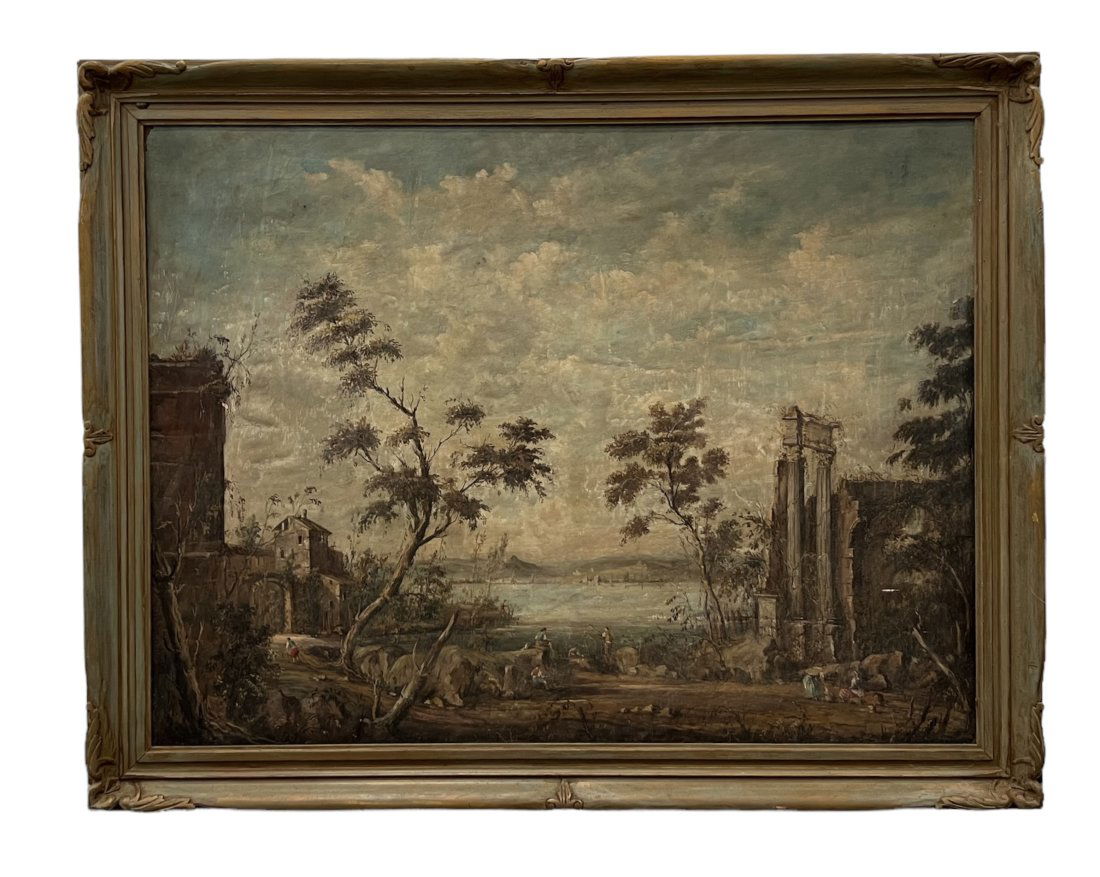 Antique Italian Neopolitan Continental Landscape (1 of 8)