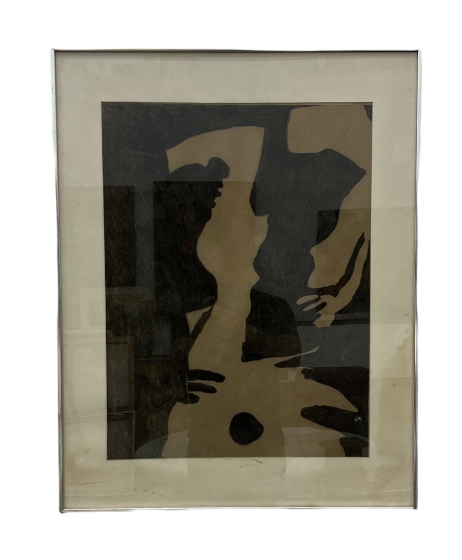 ELIZABETH BLUMENTHAL (20th c, American)  Abstract (1 of 2)