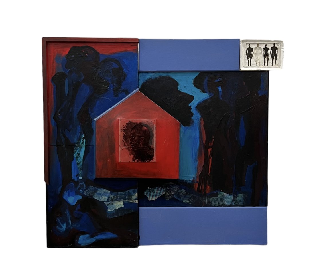 JOHN M MITCHELL (20th c, African American) Martin Luther King Abtract (1 of 6)