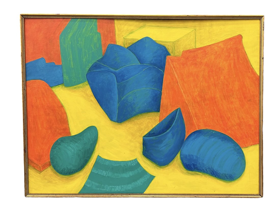 MARLENE DIFIORI LOCKE (20th c, American) Still Life: Mixed media on board 36 x 48 in