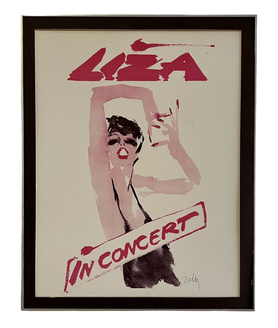 Vintage Joe Eula | Liza Minnelli Liza In Concert Tour Poster (1 of 2)