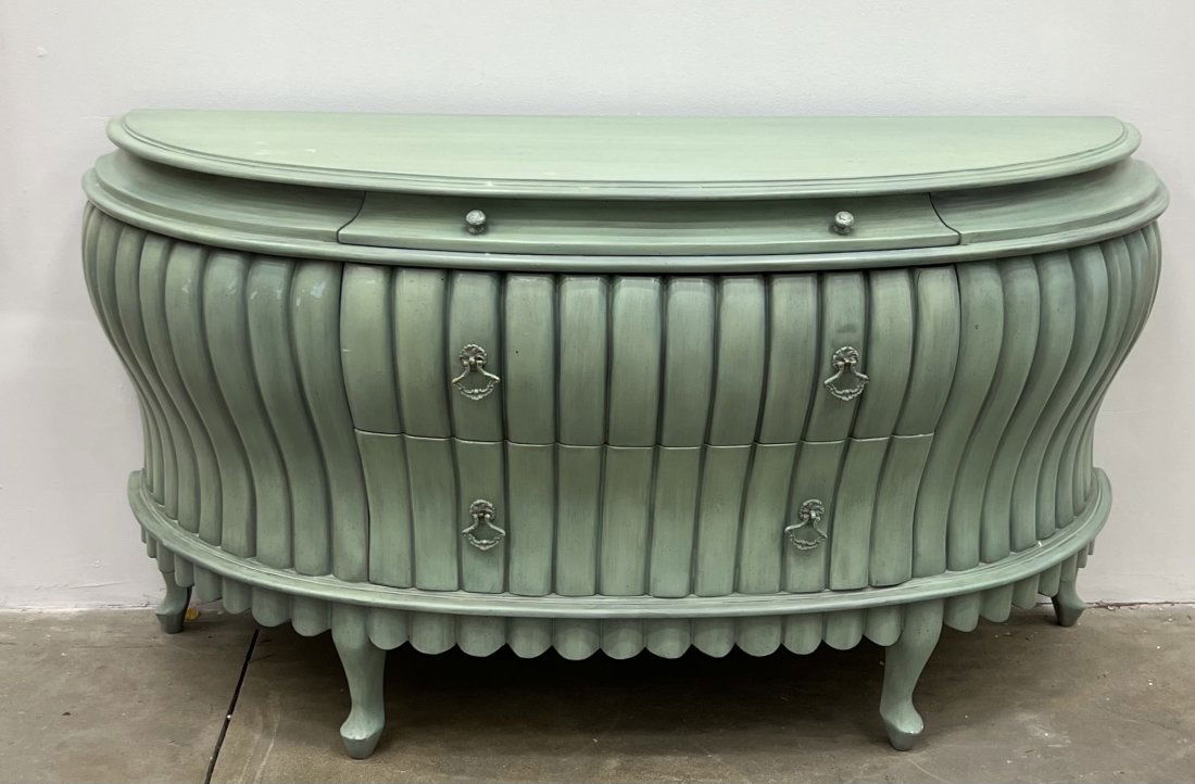 Painted Venetian Style Bombe Chest/ Commode (1 of 5)