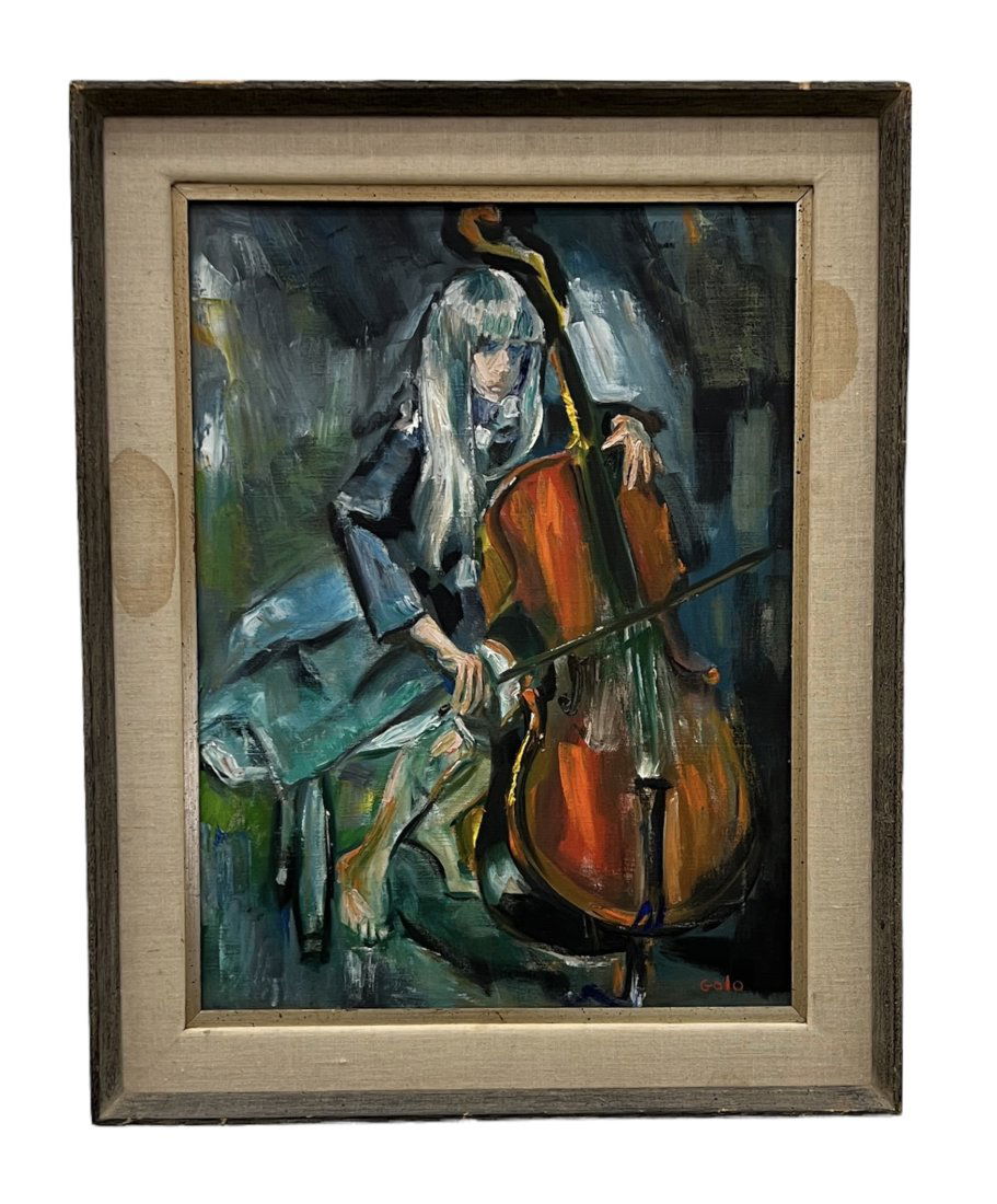 HERMAN HY GOLO (20th c, Michigan) The Violinist (1 of 3)