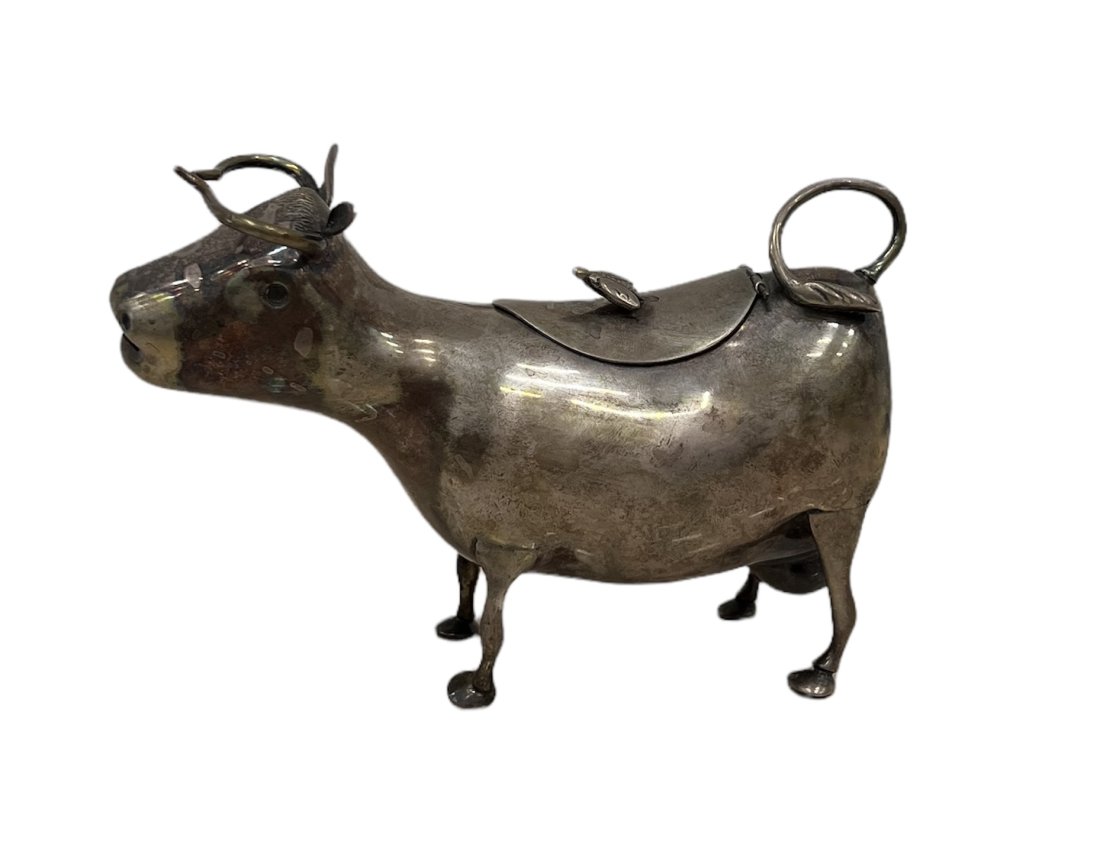 Modernist Sterling Silver Bull Sculpture, Marked Jul 28, 2022 Avra Art Auctions in FL