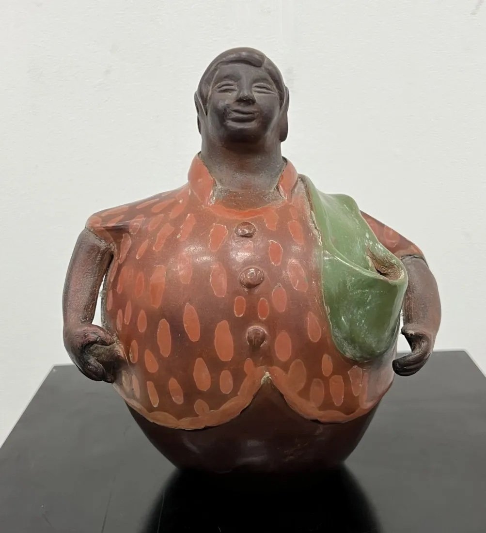 Latin American Modernist Ceramic Sculpture Signed Huertas (1 of 5)