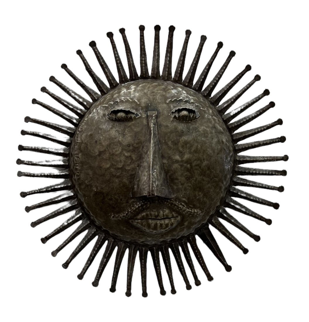 WINSTON CAJUSTE (20th c, Haiti) Sun Sculpture Style Of Sergio Bustamante (1 of 3)