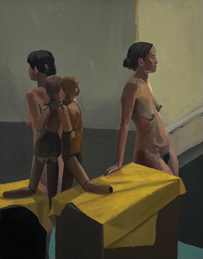 ALEX ROULETTE (20th c, American) Nudes: Oil on canvas 30 x 24 in