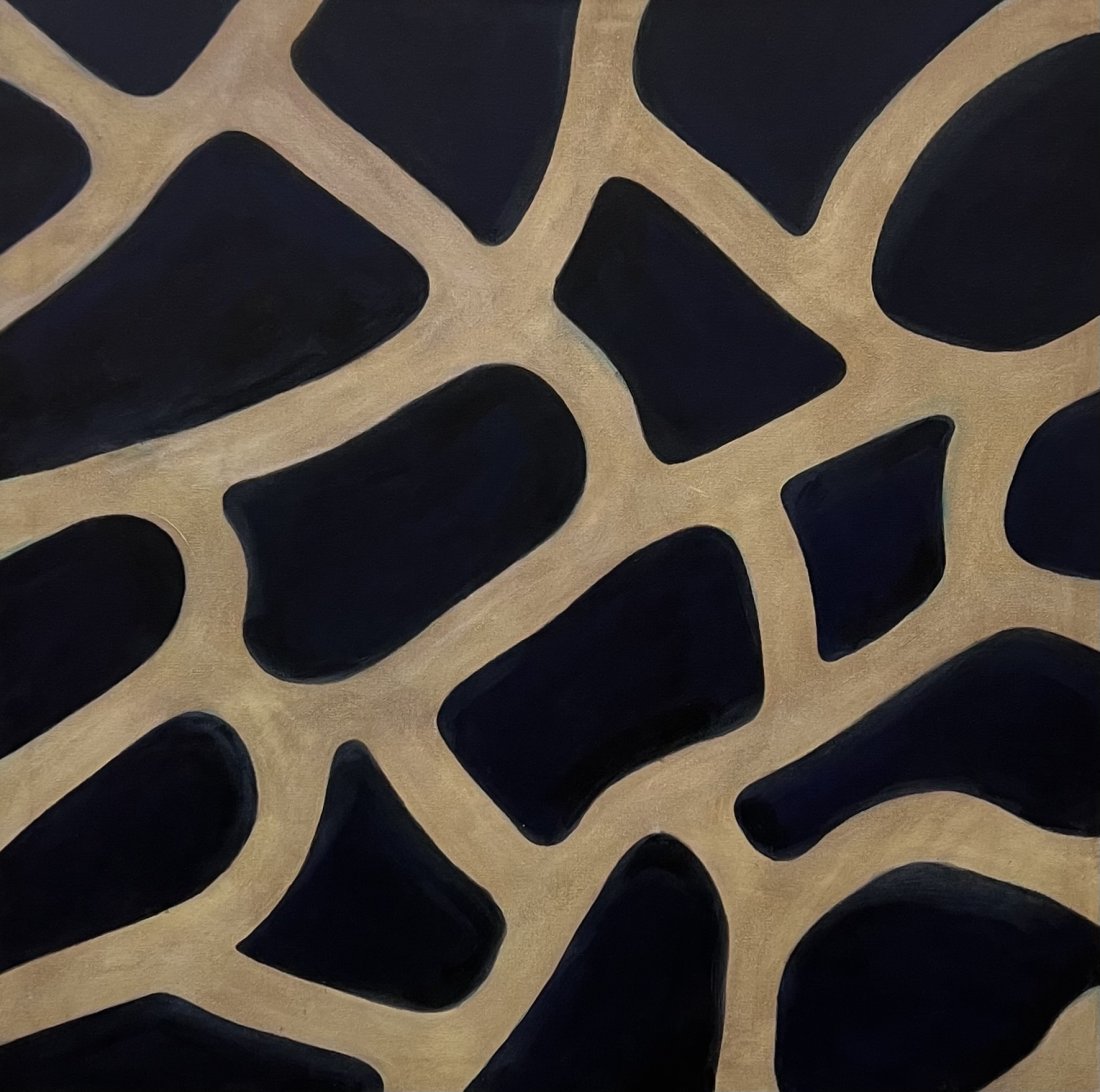 TIM RAY FISHER (b. 1969, Indiana) Minimalist Abstract: Oil on canvas 36 x 36 in