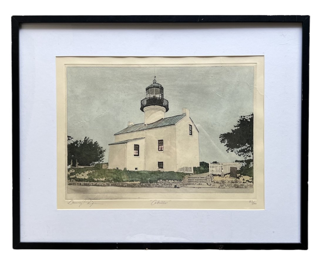DANNY PHIFER (20th c, Tennessee) "Cabrillo" Lighthouse Etching (1 of 3)