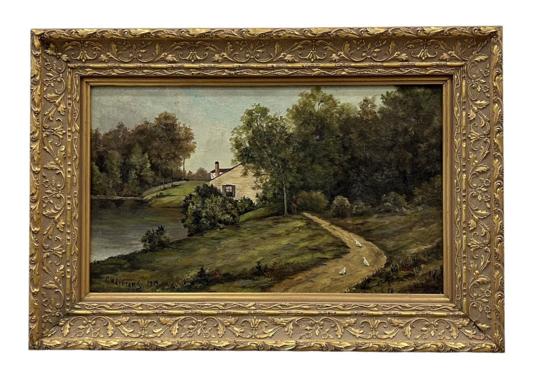 CHARLES W. LYBRAND (19th c, Pennsylvania) New Hope School Landscape (1 of 3)