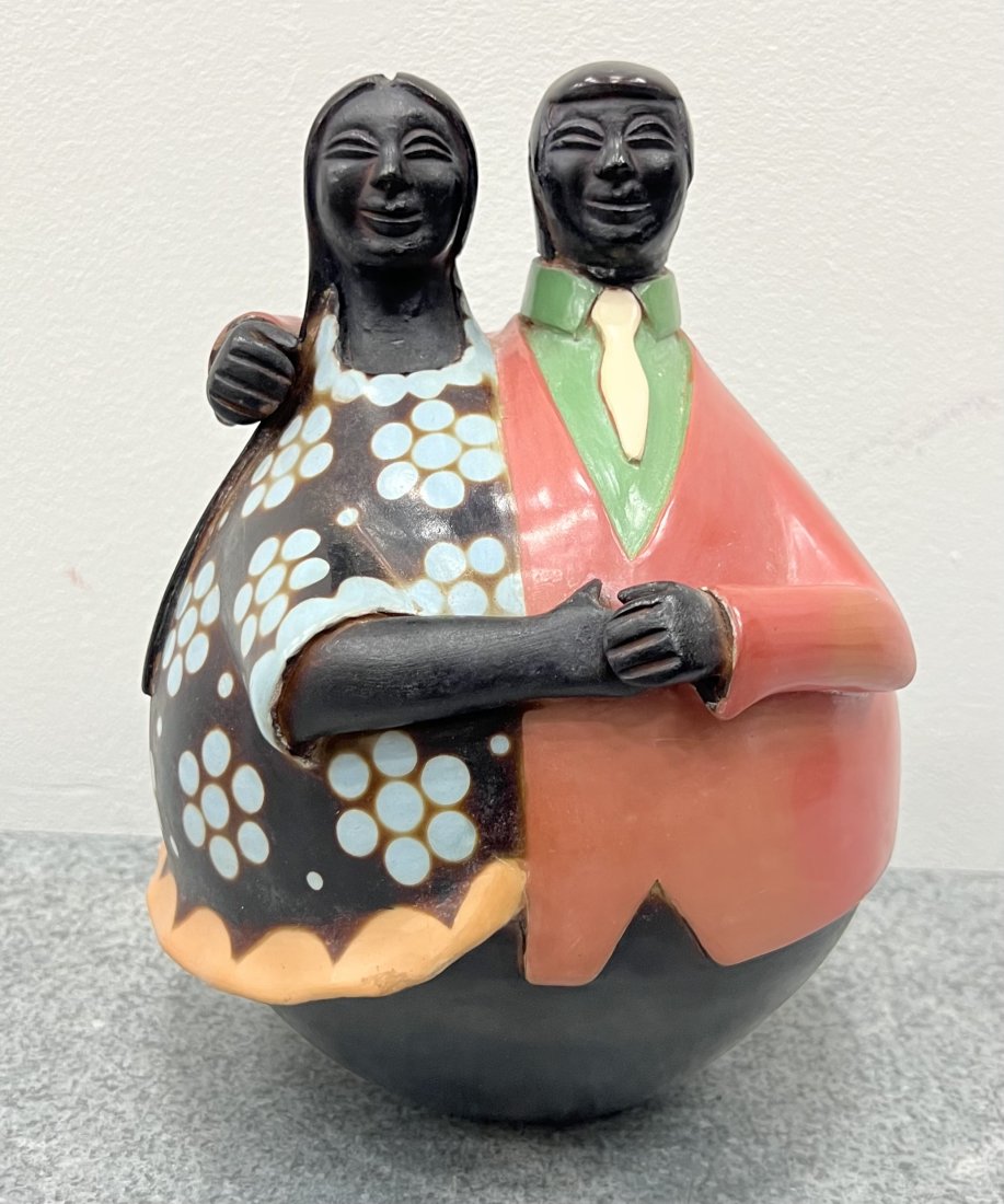 MANUEL SANDOVAL Latin American Ceramic Sculpture: 9 x 7 in