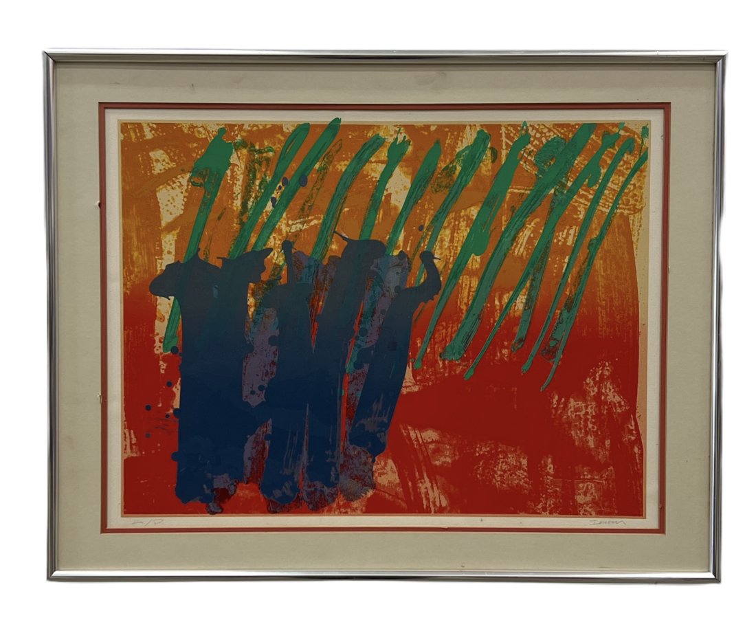 ALBERT IRVIN (1922â€“2015, British) Abstract, Serigraph: Size 23 1/2 x 17 1/2 in, 30 x 23 1/2 in (framed)