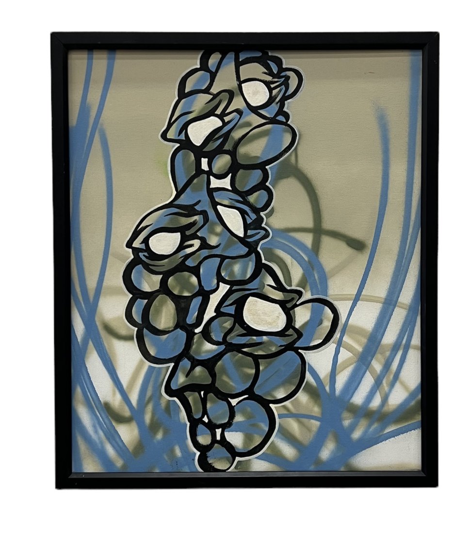 Mixed Media Latin American Abstract Painting, Signed Verso (1 of 2)