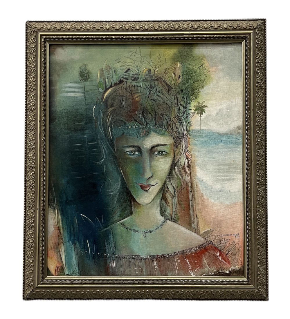 LEONARDO ABALLE (20th c, Cuban) Surrealist (1 of 3)