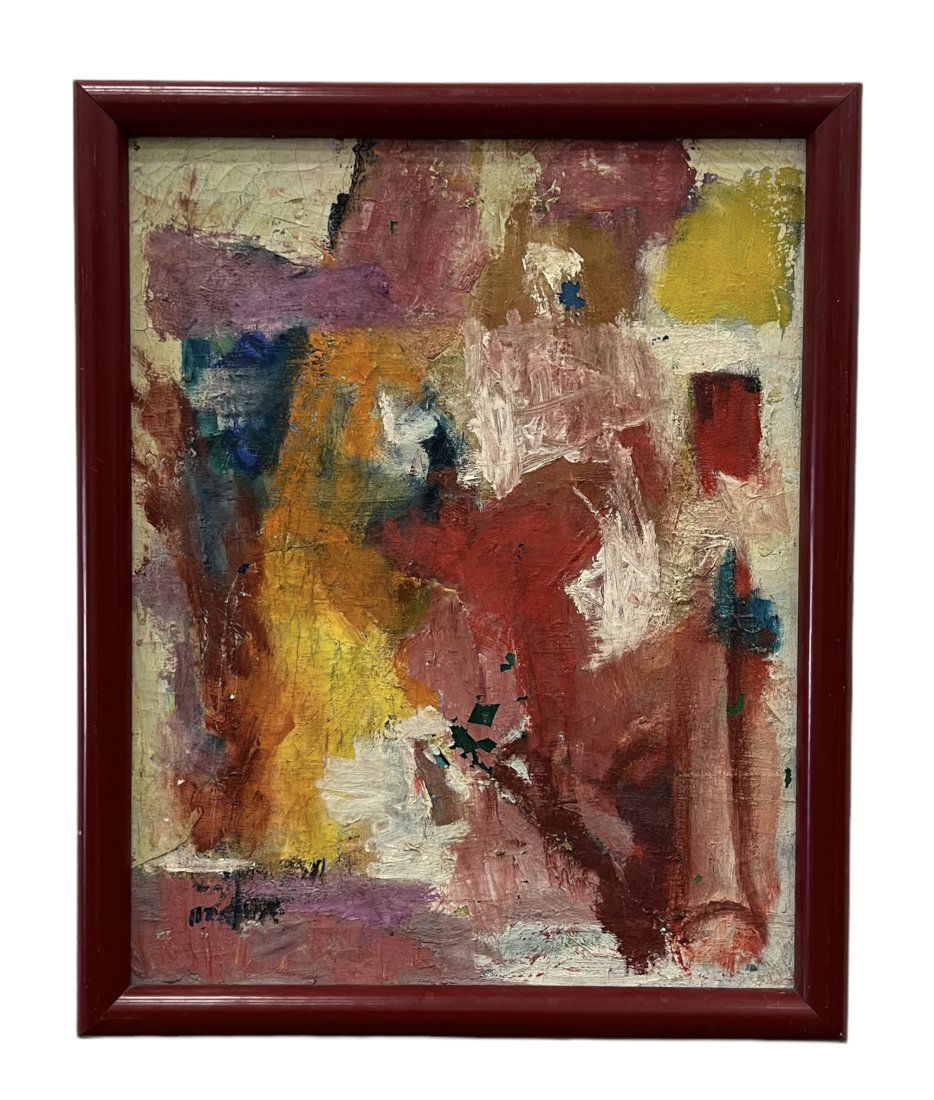Mid-Century Modern Abstract Expressionist Painting (1 of 2)