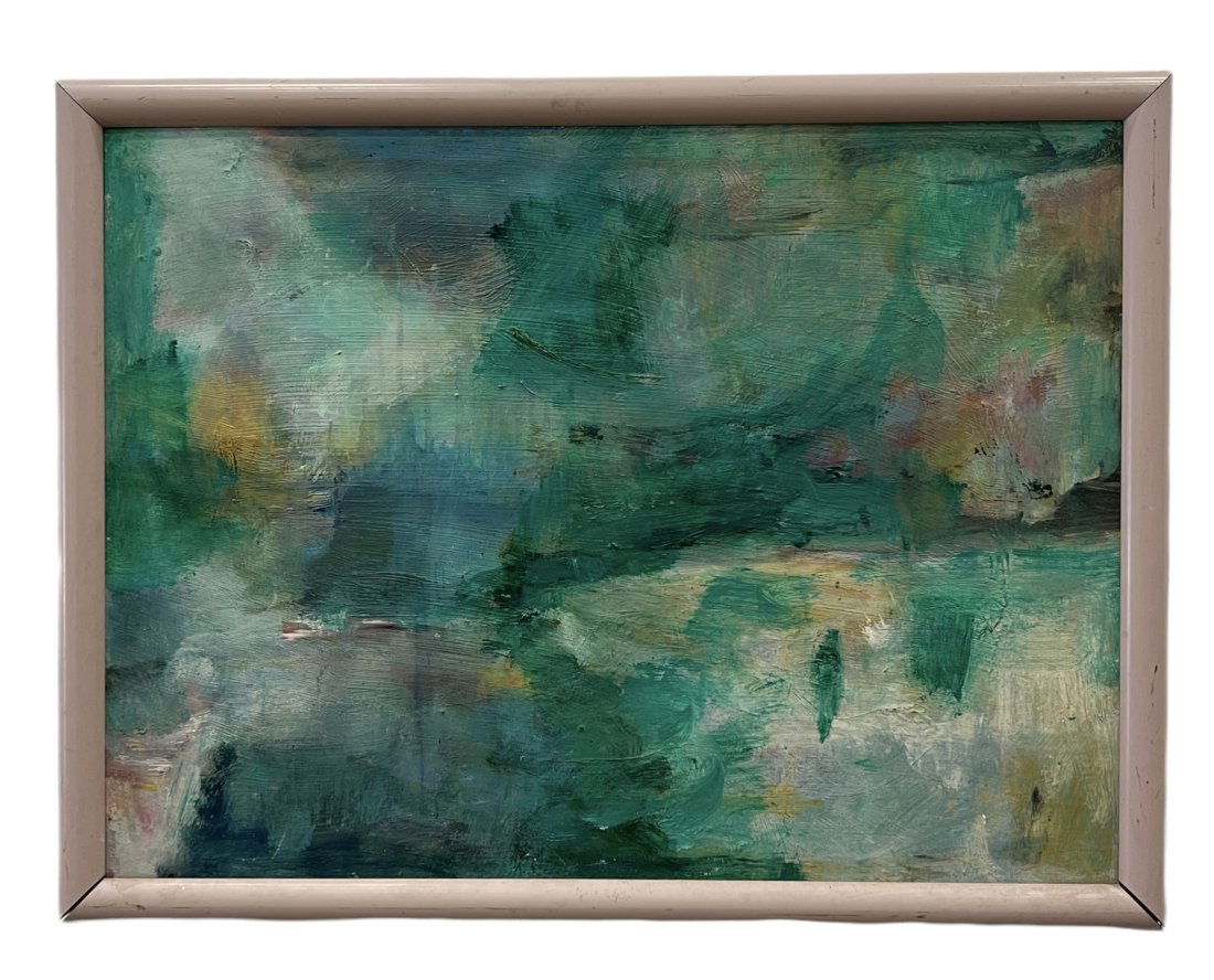 Mid-Century Modern Abstract Expressionist Painting (1 of 2)