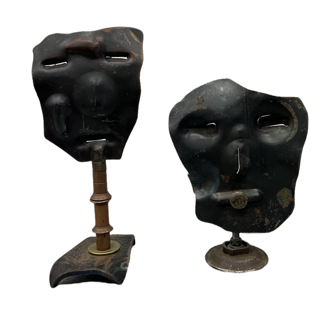 Pair Of Vintage Brutalist Mixed Metal Sculptures (1 of 3)