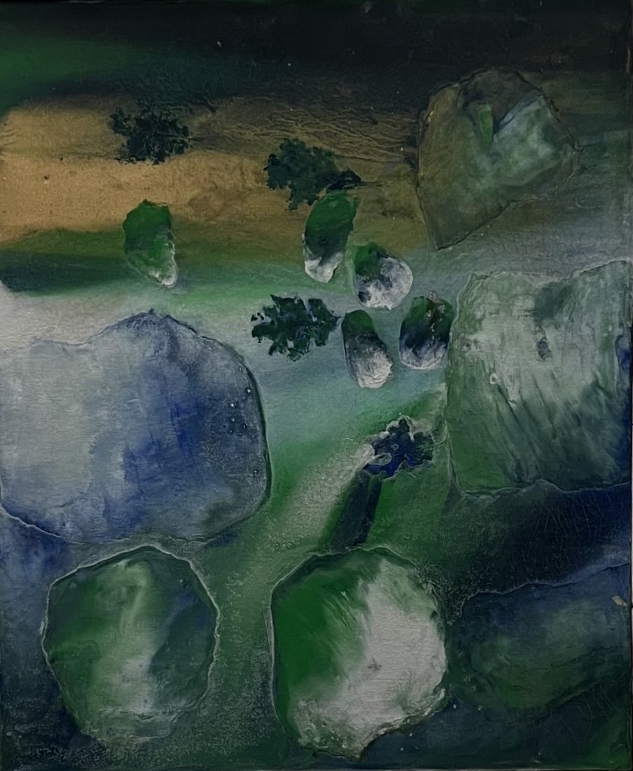 JEANETTE WELTY CHELF (1929-2021, Texas) Abstract: Oil on canvas 24 x 20 in