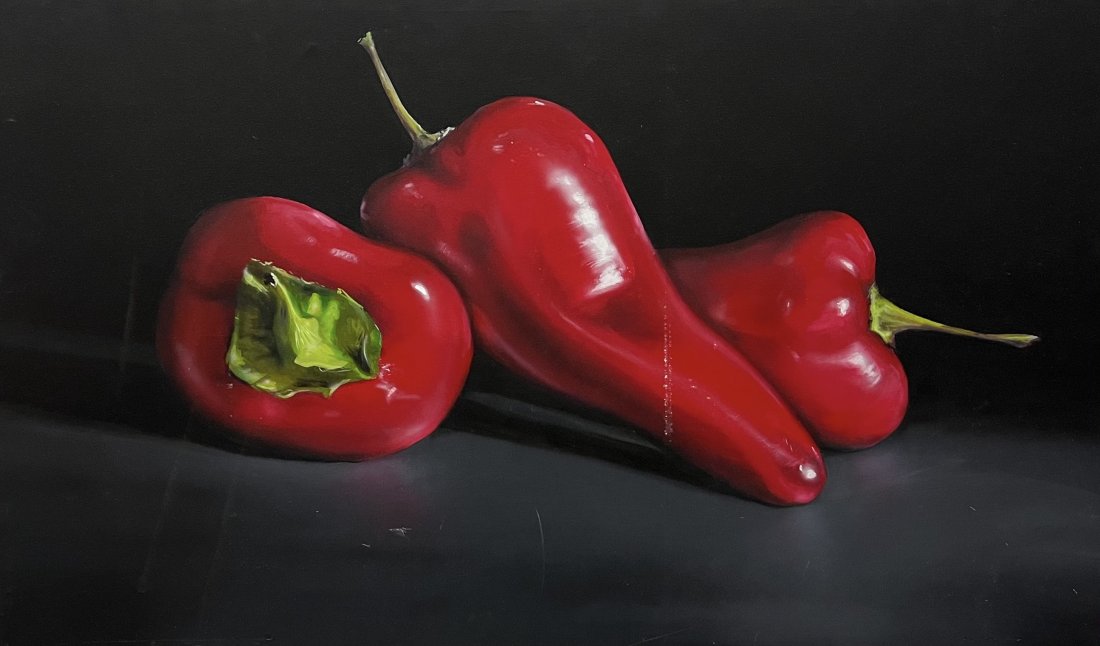 TOM SEGHI (b. 1942, Florida) 3 Peppers (1 of 2)