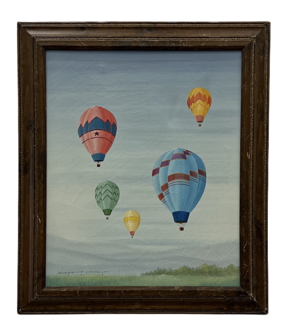 EVERETT WOODSON (20th c, American) Hot Air Balloons (1 of 3)