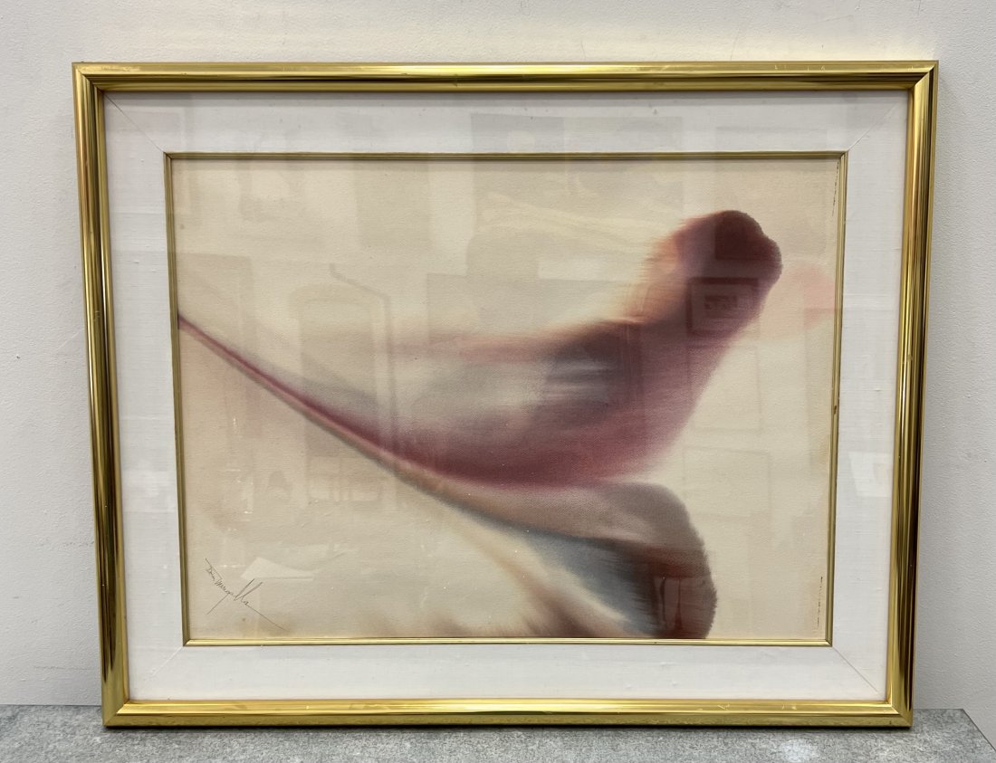 DON MINGOLLA (American, 1922-1999) Abstract: Watercolor. 30 x 22 in, 37 x 30 in (framed)
