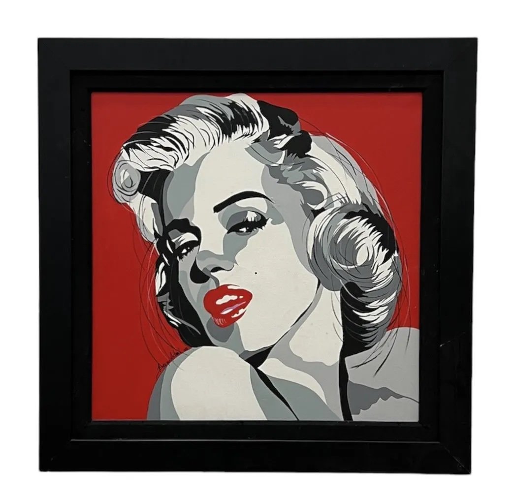 SERGIO ASTRAL Brazilian Artist, Marilyn Monroe Pop Art (1 of 4)
