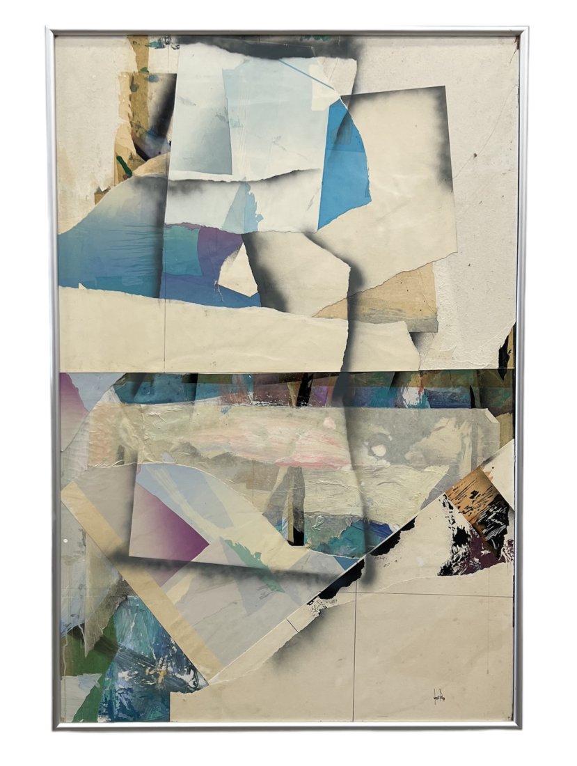 DENNIS FRINGS (b. 1945, Illinois) Large Abstract Collage (1 of 3)